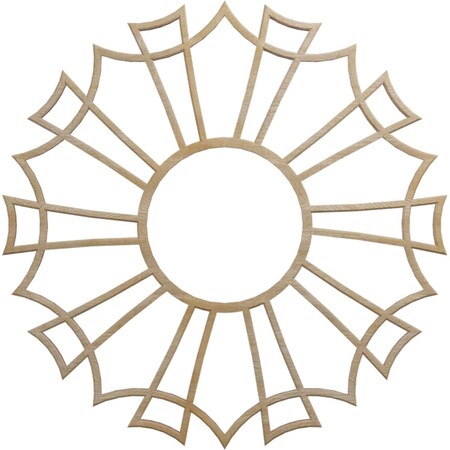 Ekena Millwork Augustus Wood Fretwork Pierced Ceiling Medallion, Hickory, 20"OD x 7"ID x 1/4"T CMWP20X20X0250AUHI